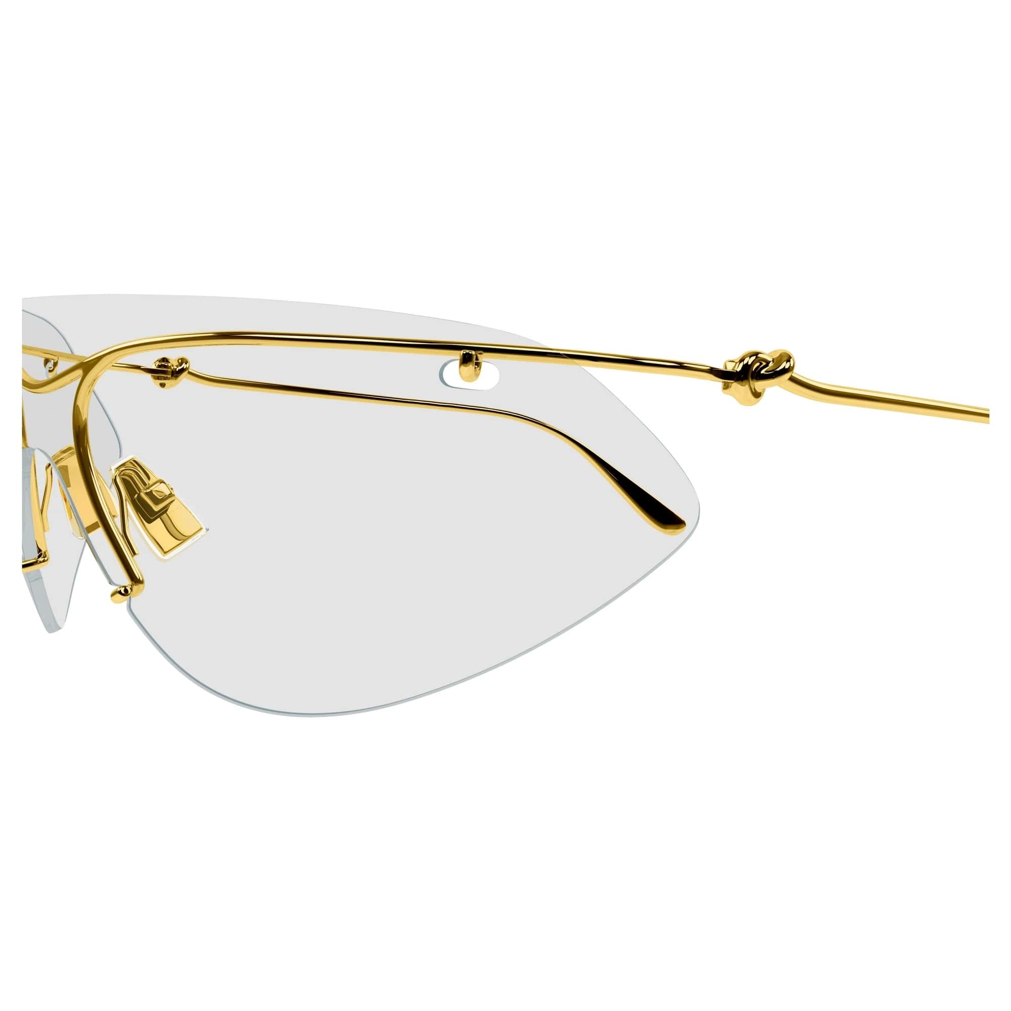 BOTTEGA VENETA 1272S 001 99 Sarı Unisex Güneş Gözlüğü - 3