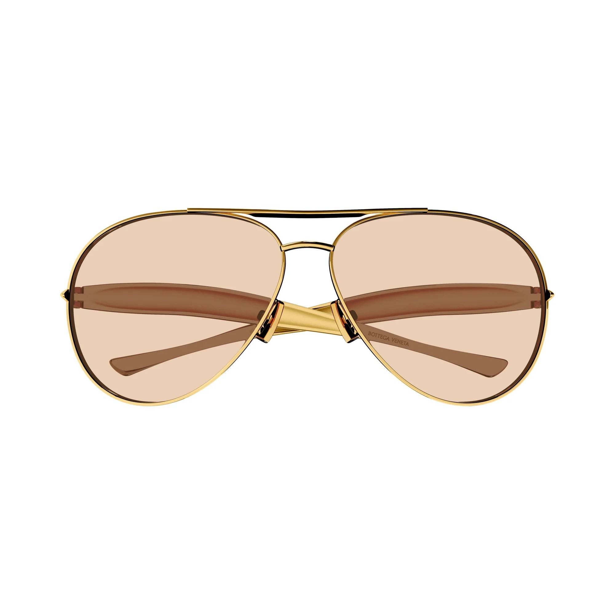 BOTTEGA VENETA 1305S 002 64 Gold Unisex Güneş Gözlüğü - 1