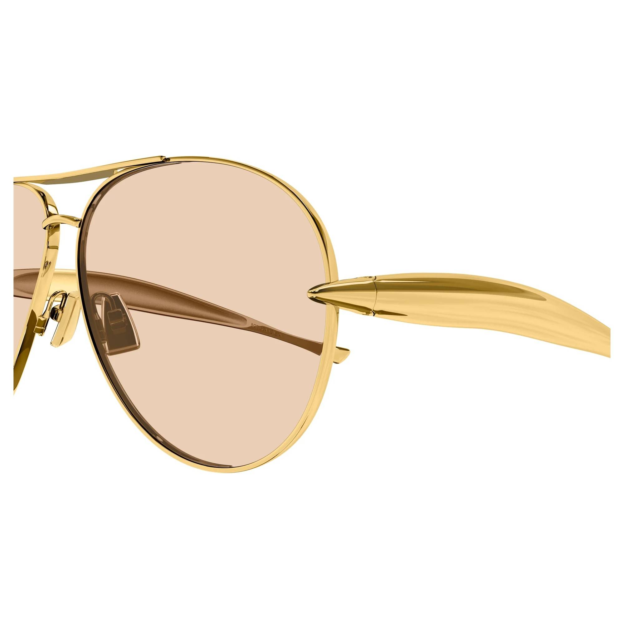 BOTTEGA VENETA 1305S 002 64 Gold Unisex Güneş Gözlüğü - 3