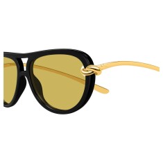 BOTTEGA VENETA 1418S 001 58 Güneş Gözlüğü - Görsel 3