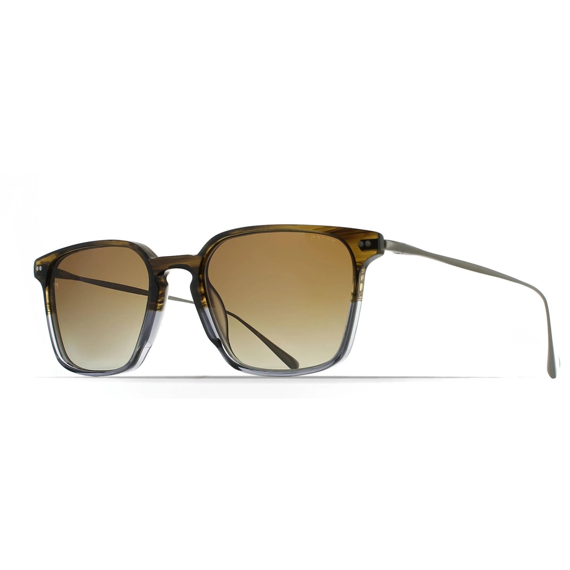 BRETT DAVID SUN C24 55 Polarize Gri Unisex Güneş Gözlüğü - 1