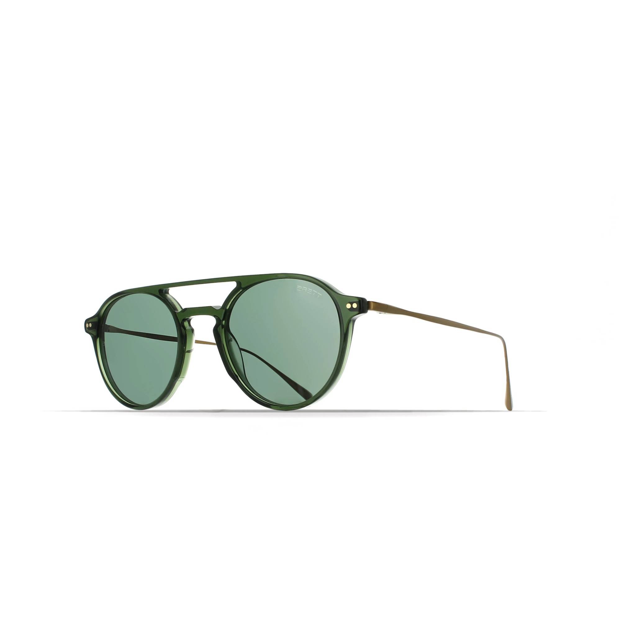 BRETT RONNIE SUN C19 49 Polarize Yeşil Unisex Güneş Gözlüğü - 1