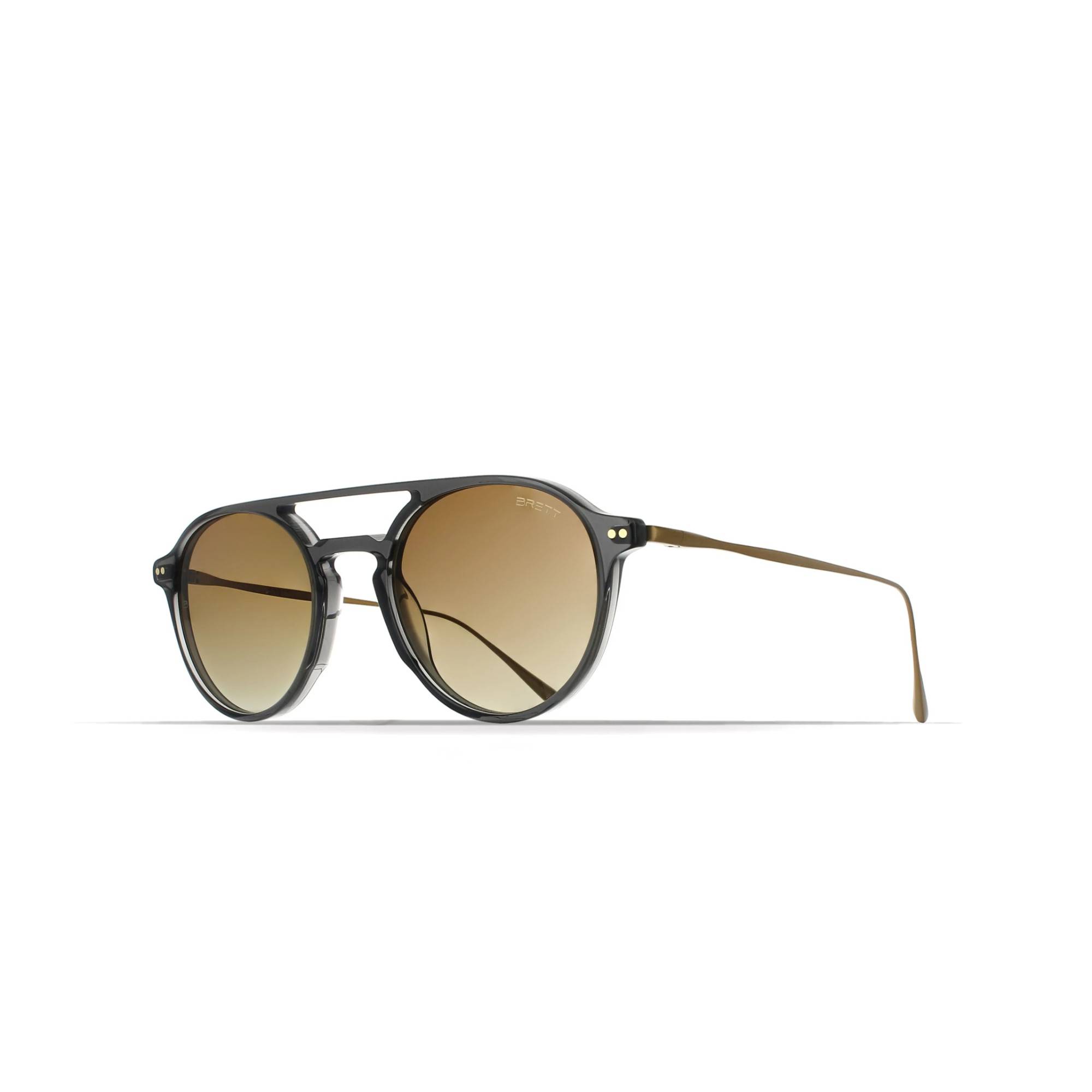 BRETT RONNIE SUN C26 49 Polarize Gri Unisex Güneş Gözlüğü - 1