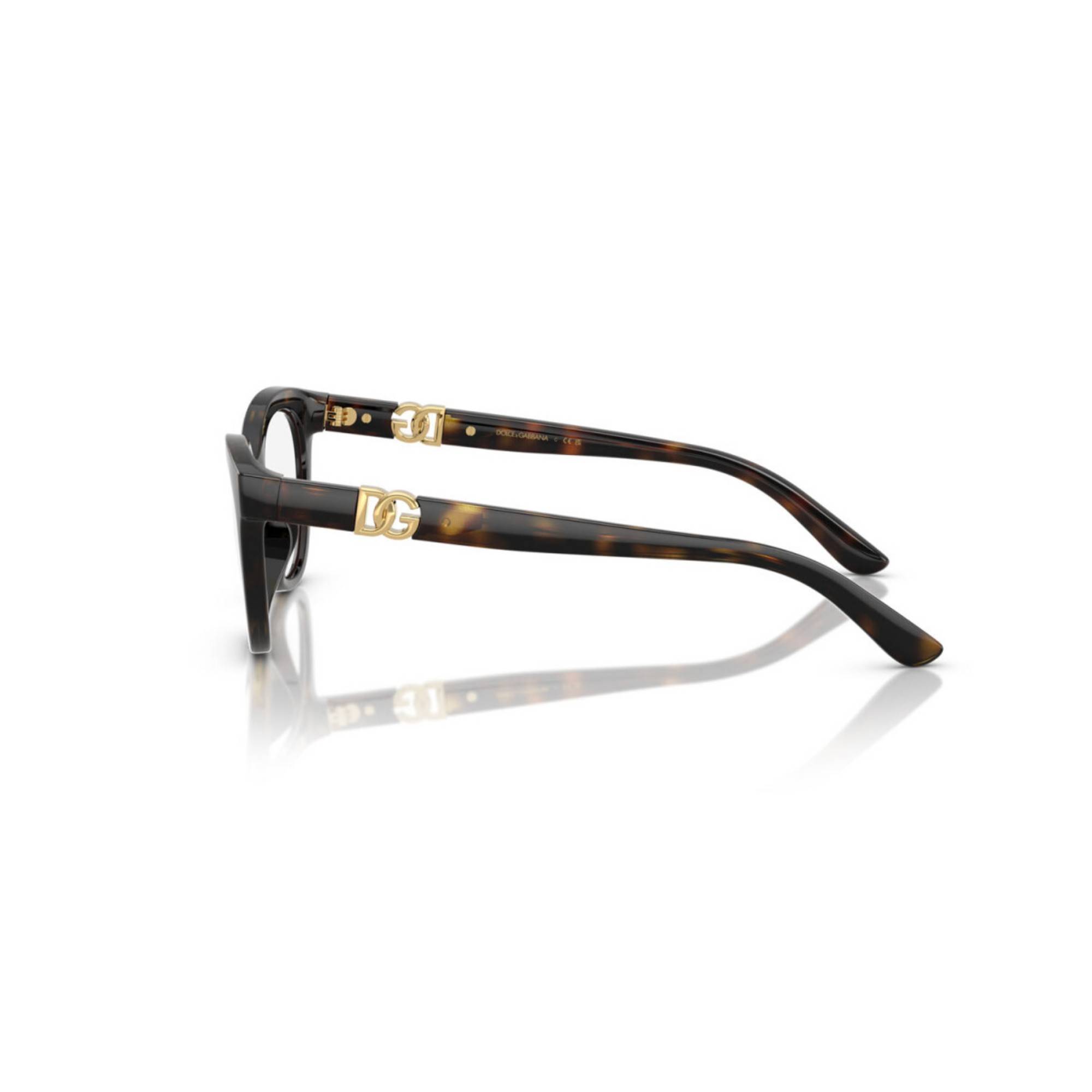 DOLCE & GABBANA 5005U 502 48 Kahverengi Çocuk Mavi Filtreli Gözlük - 3