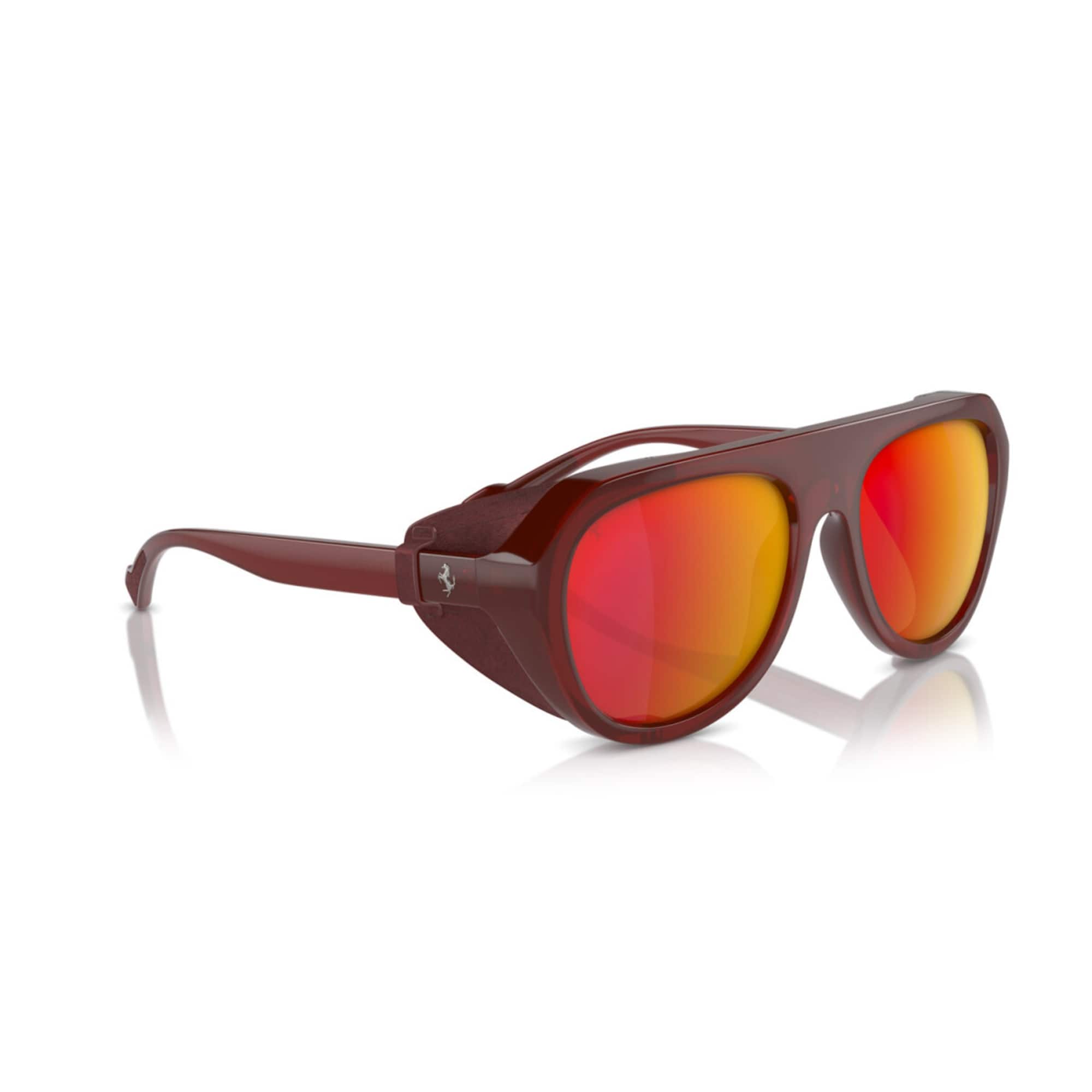 FERRARI 2002QU 502 4D 57 Polarize Bordo Unisex Güneş Gözlüğü - 5