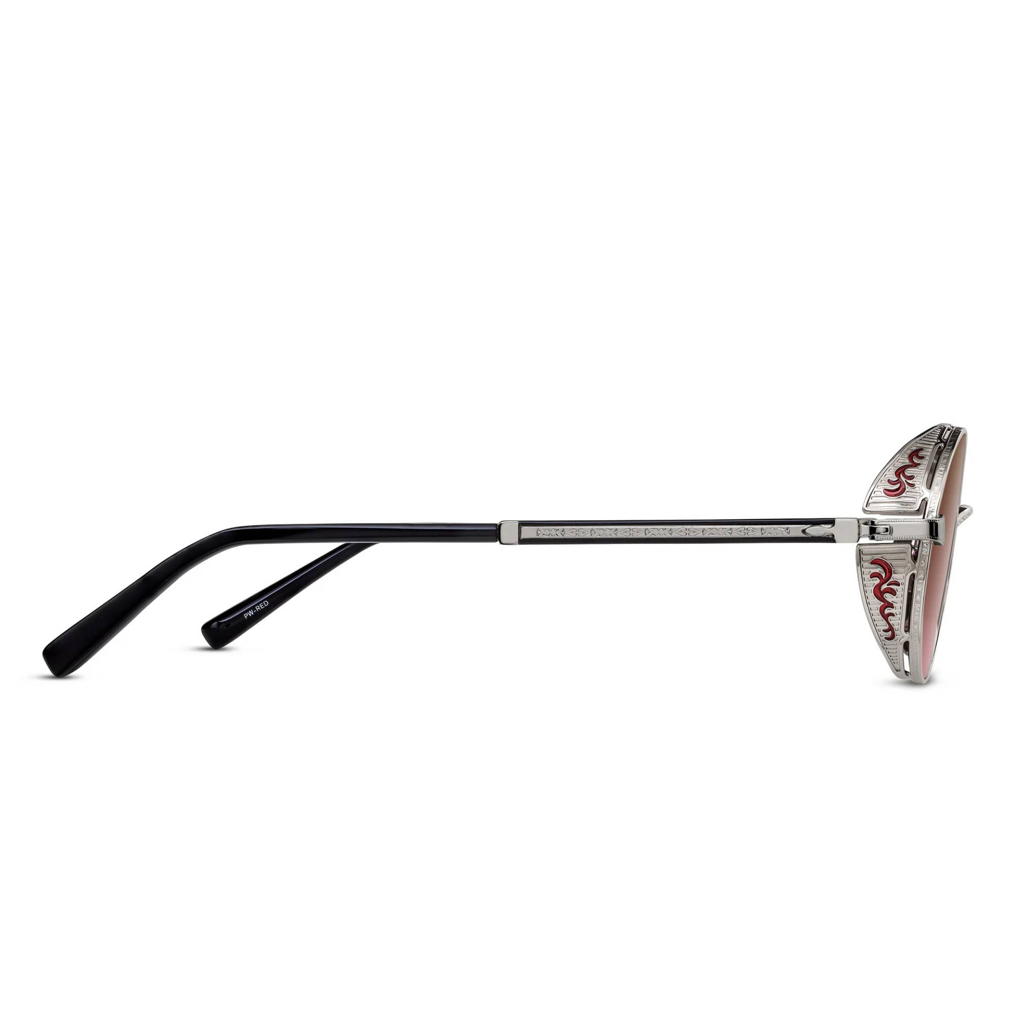 MATSUDA 3137 PW-RED 51 İki Renk Unisex Güneş Gözlüğü - 3