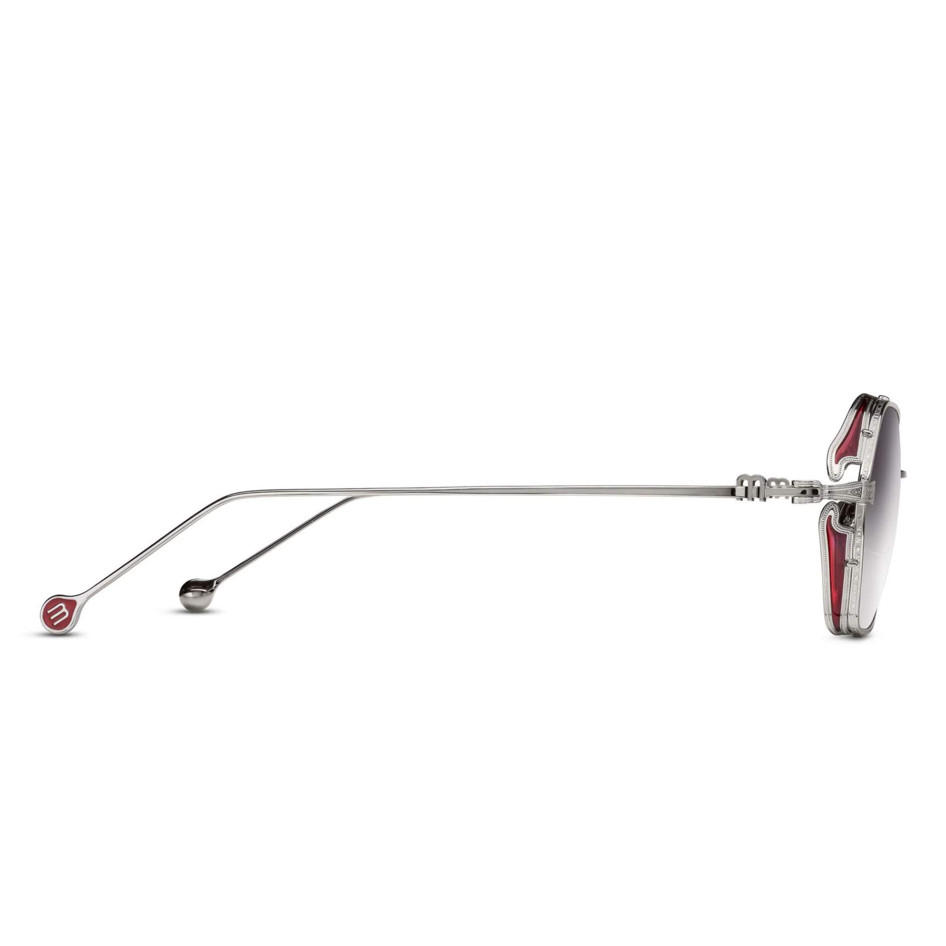 MATSUDA 3153 PW 49 Gümüş Unisex Güneş Gözlüğü - 3