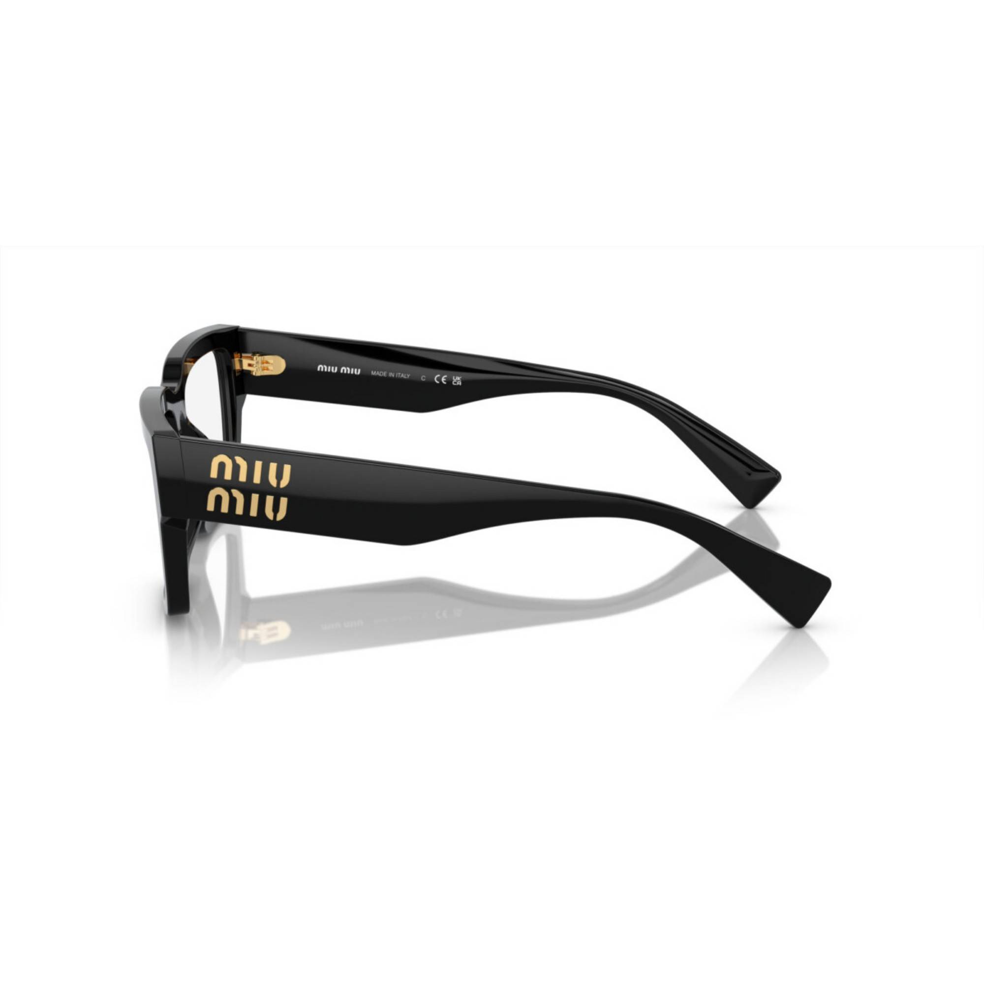 MIU MIU 02XV 1AB1O1 54 Siyah Unisex Mavi Filtreli Gözlük - 3