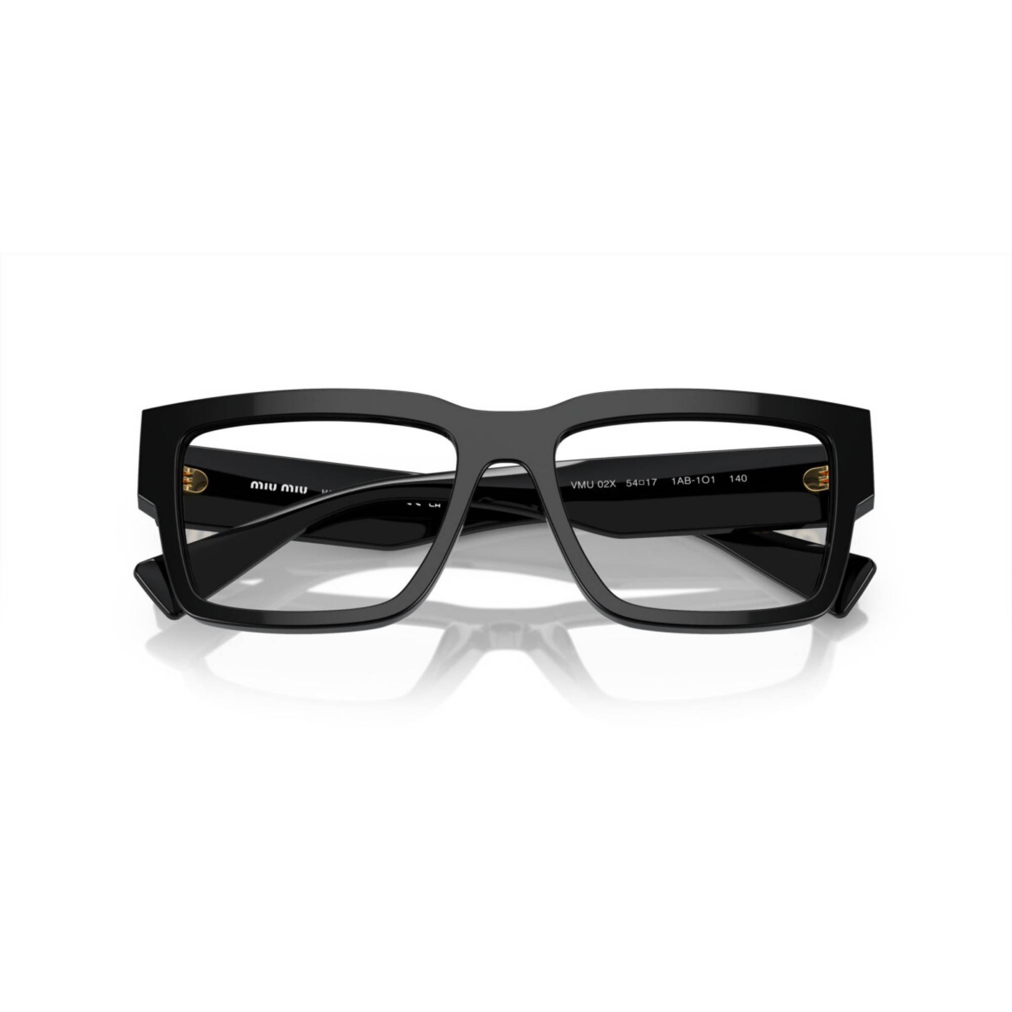 MIU MIU 02XV 1AB1O1 54 Siyah Unisex Mavi Filtreli Gözlük - 5