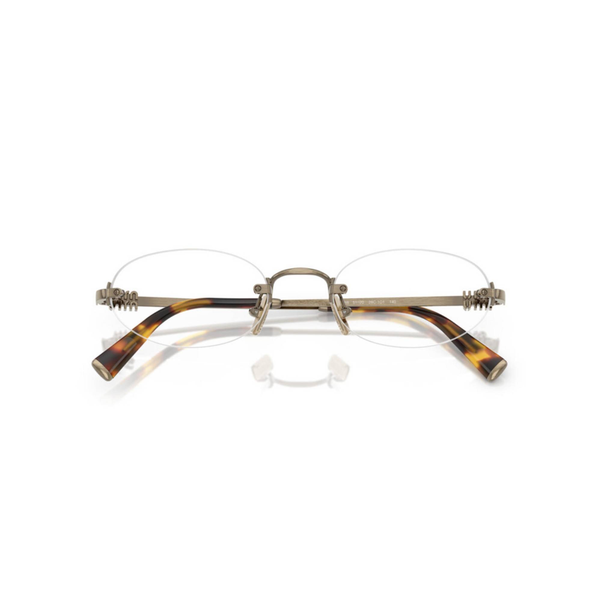 MIU MIU 53WV 26C1O1 51 Gun Metal Kadın Mavi Filtreli Gözlük - 5