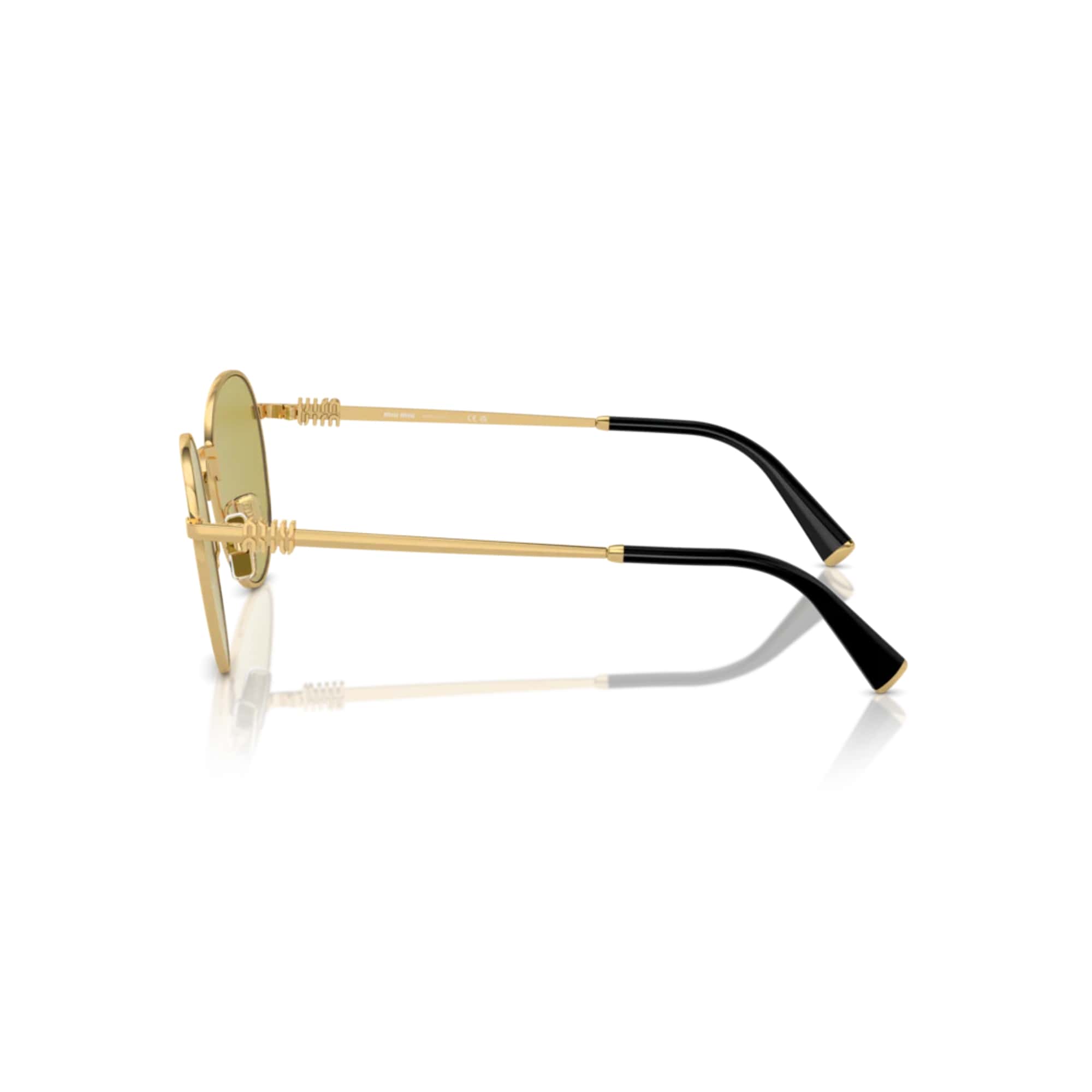 MIU MIU 55ZS 5AK07O 50 Gold Unisex Güneş Gözlüğü - 3