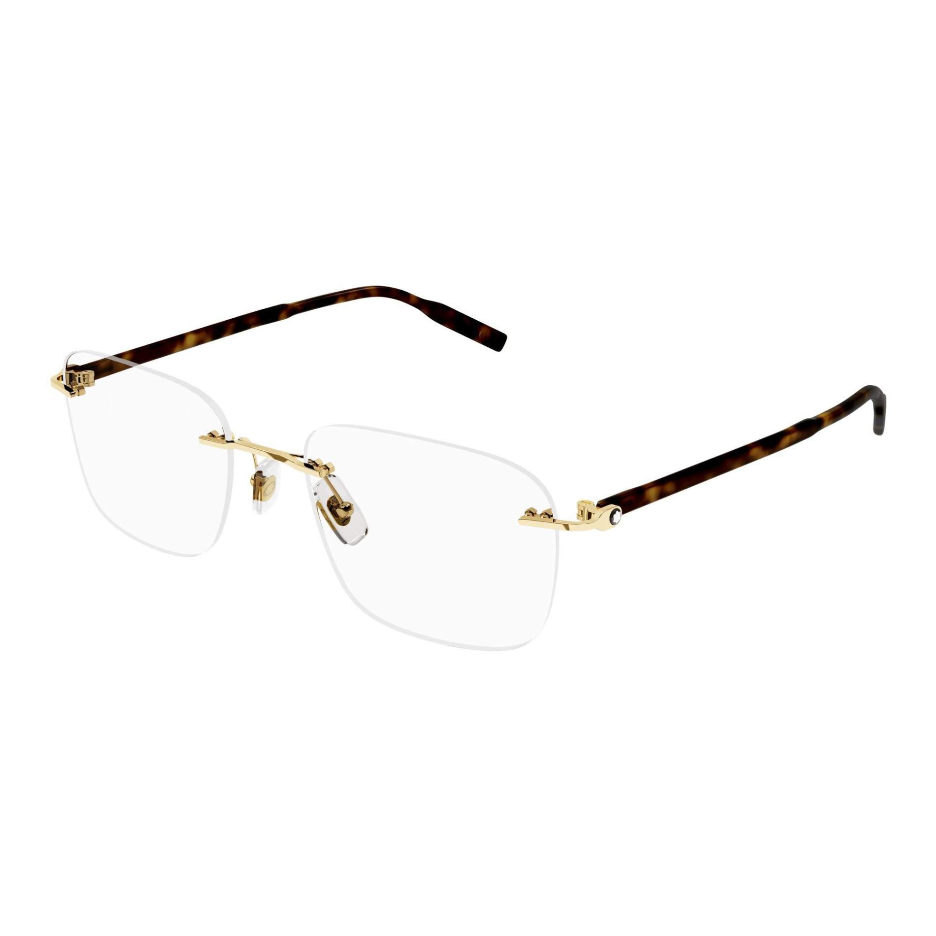 MONTBLANC 0222O 006 58 İki Renk Unisex Mavi Filtreli Gözlük - 1