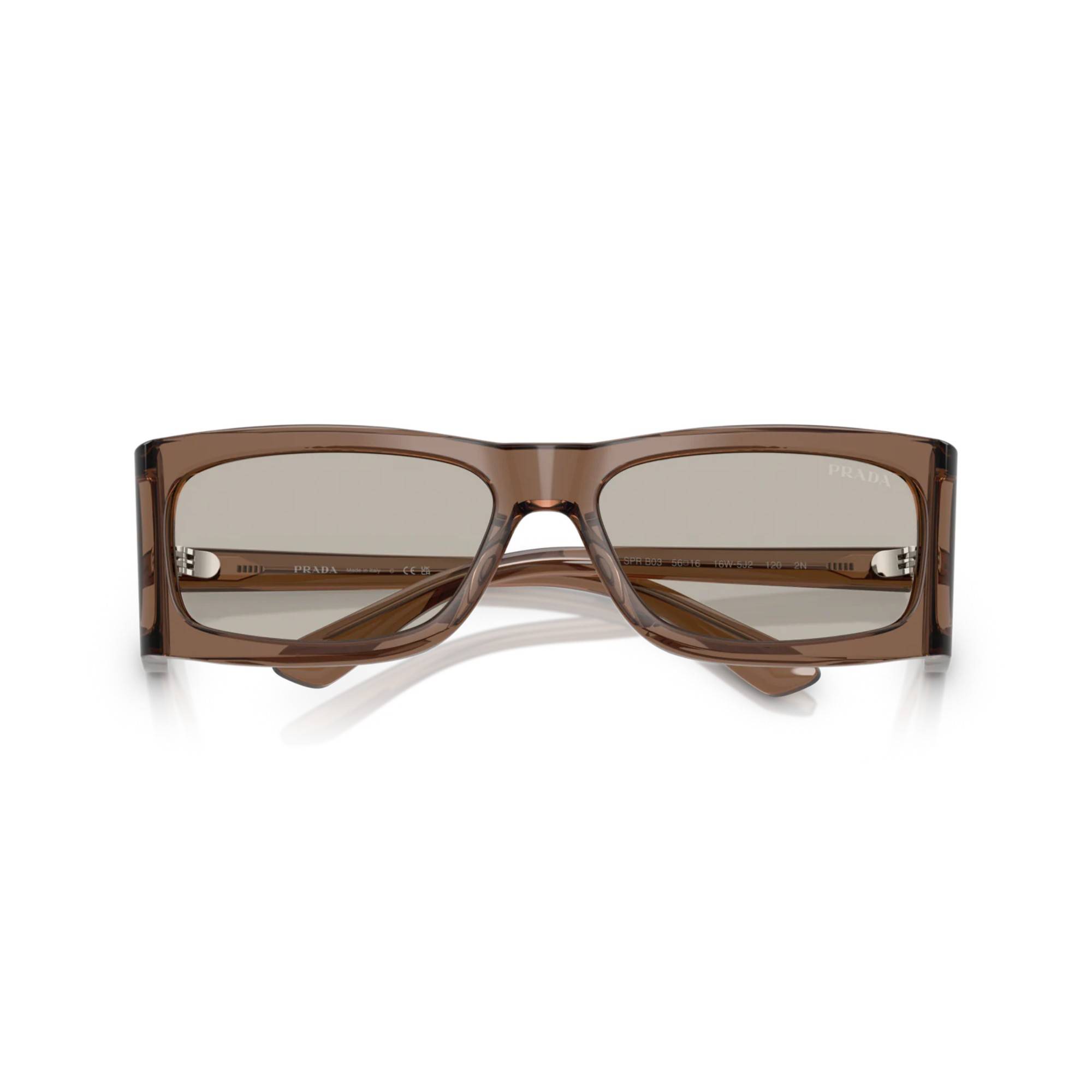 PRADA B03S 16W5J2 56 Gri Unisex Güneş Gözlüğü - 5