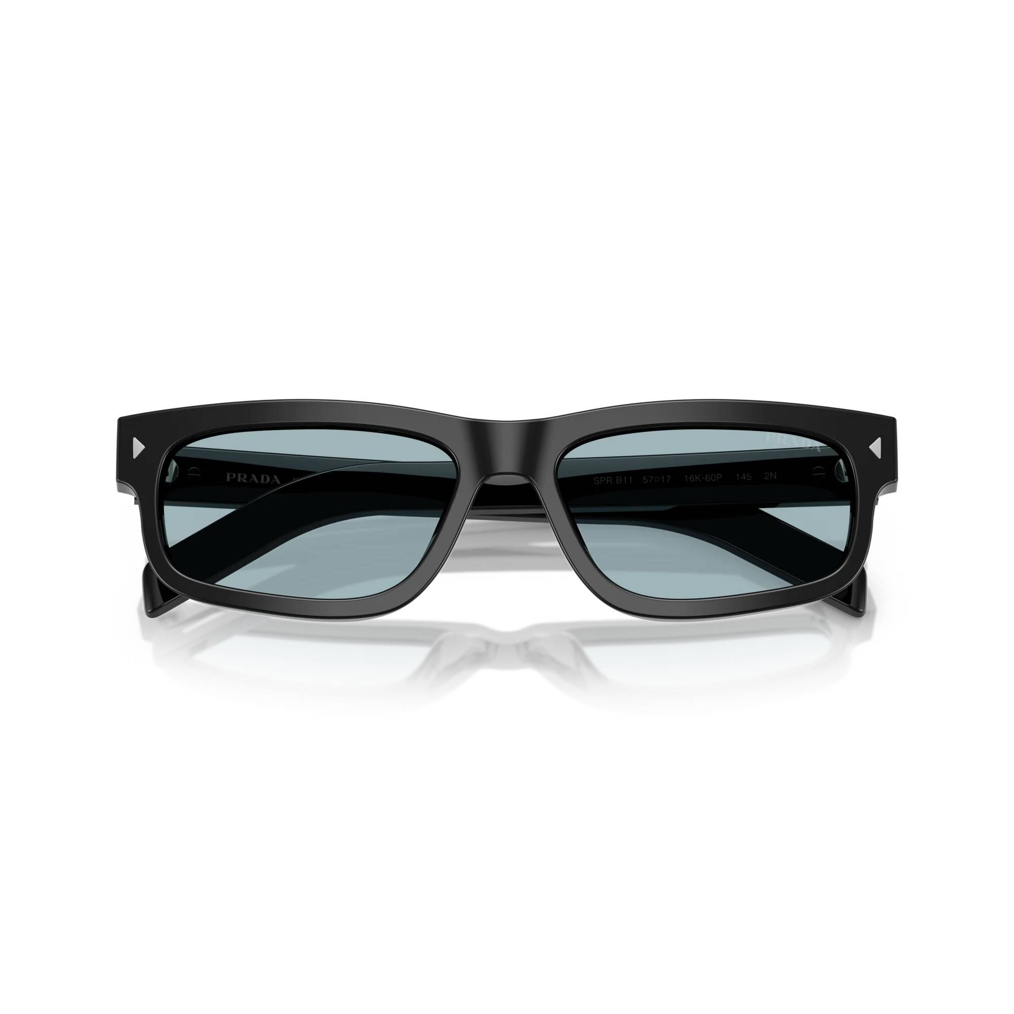 PRADA B11S 16K60P 55 Polarize Siyah Unisex Güneş Gözlüğü - 5