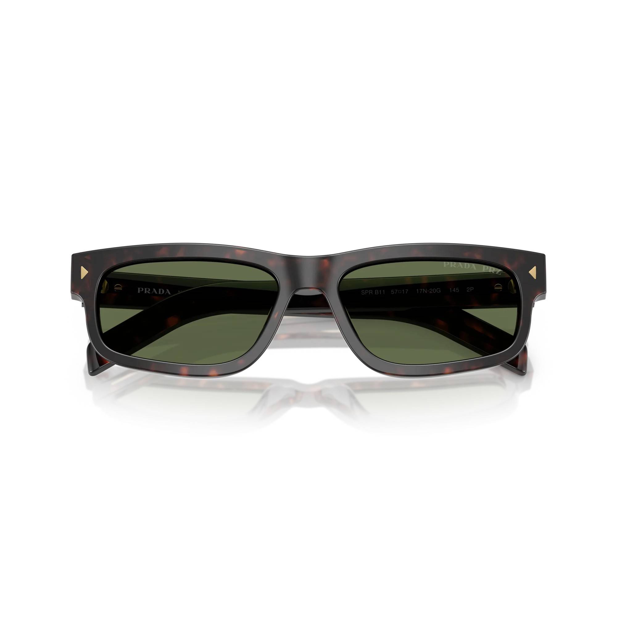 PRADA B11S 17N20G 55 Polarize Kahverengi Unisex Güneş Gözlüğü - 5