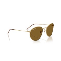 RAY-BAN 0103S 001 83 55 Polarize Gold Unisex Güneş Gözlüğü - 5