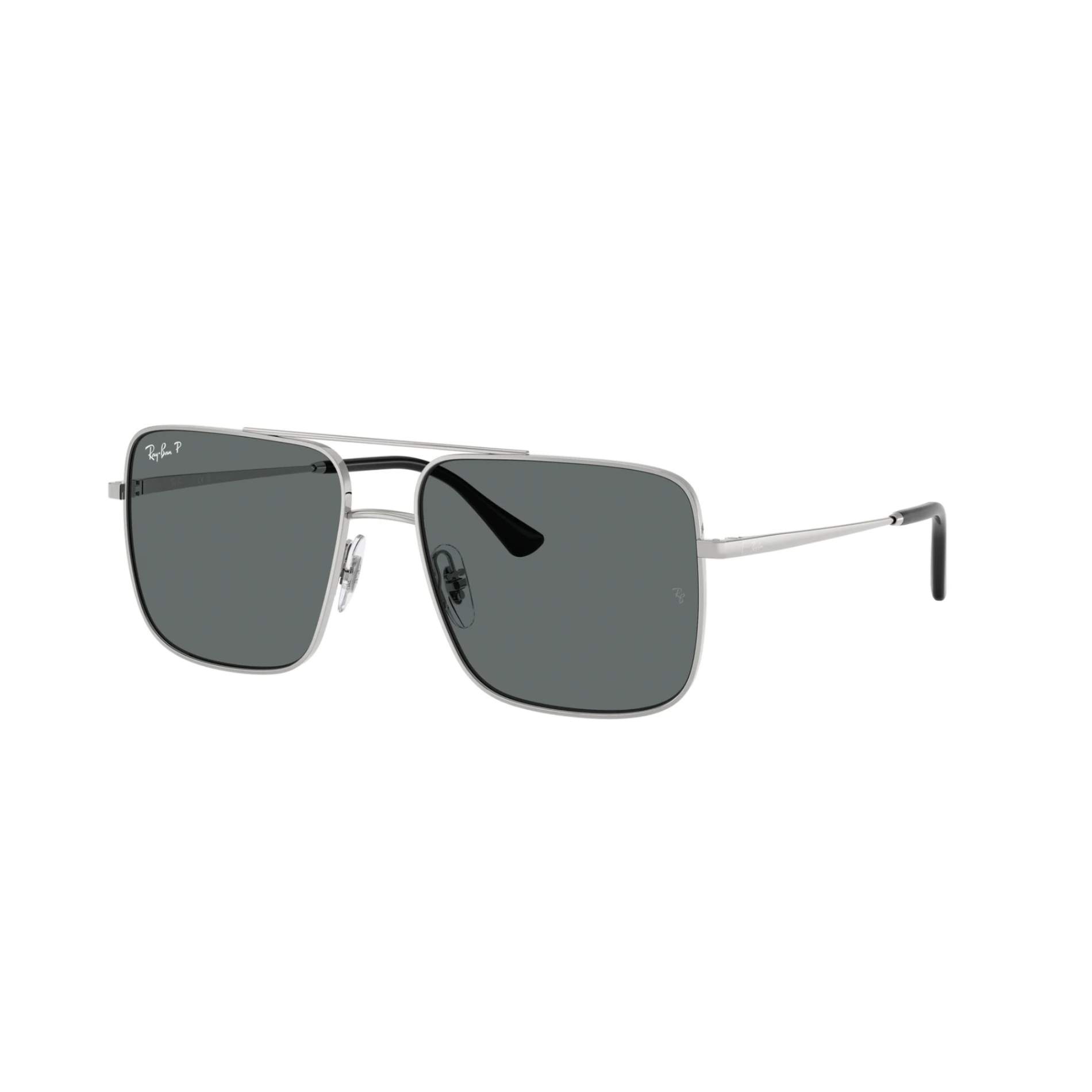RAY-BAN 3758 003 81 56 Polarize Gümüş Unisex Güneş Gözlüğü - 2