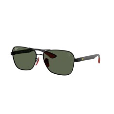 RAY-BAN Scuderia Ferrari 8336M F00271 58 Siyah Unisex Güneş Gözlüğü - 2