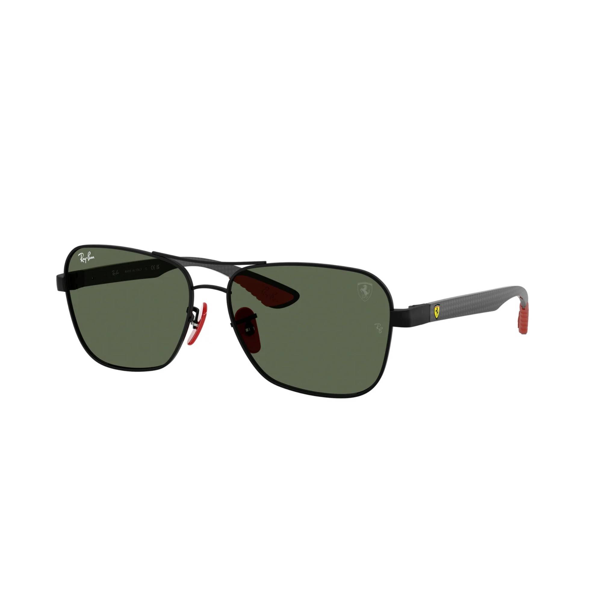 RAY-BAN Scuderia Ferrari 8336M F00271 58 Siyah Unisex Güneş Gözlüğü - 2