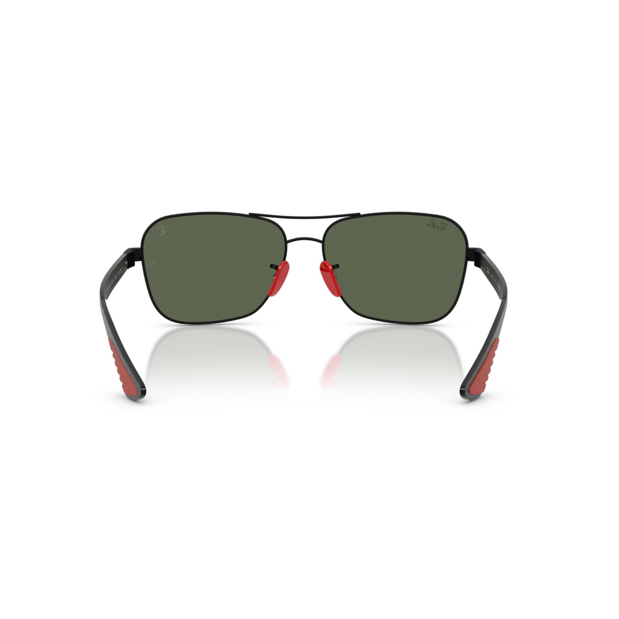 RAY-BAN Scuderia Ferrari 8336M F00271 58 Siyah Unisex Güneş Gözlüğü - 4