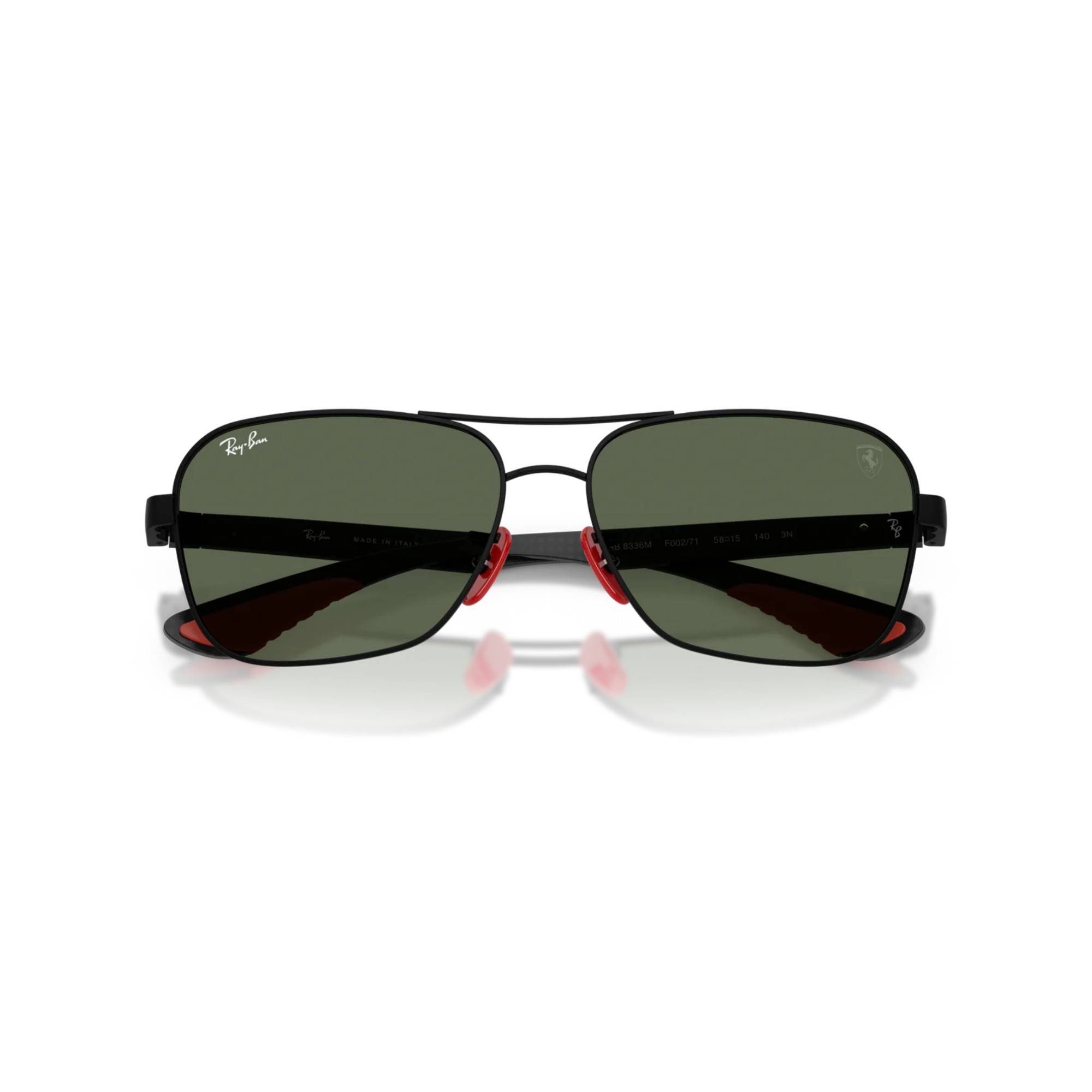 RAY-BAN Scuderia Ferrari 8336M F00271 58 Siyah Unisex Güneş Gözlüğü - 5