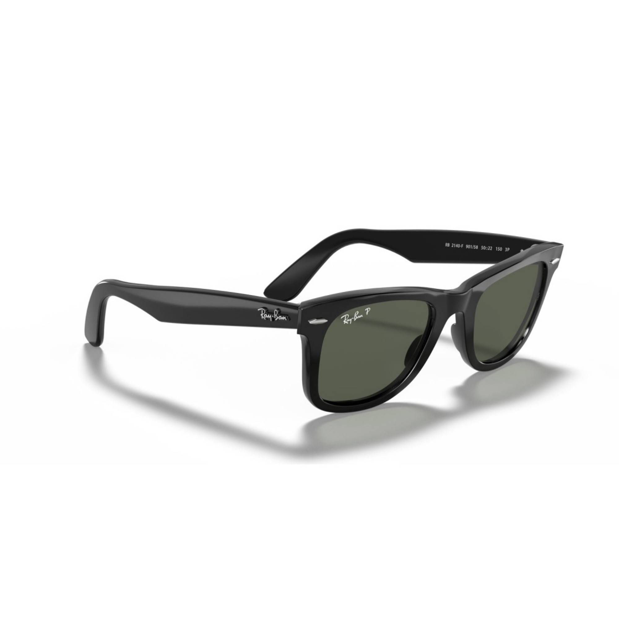 RAY-BAN Wayfarer 2140F 901 58 52 Polarize Siyah Unisex Güneş Gözlüğü - 5