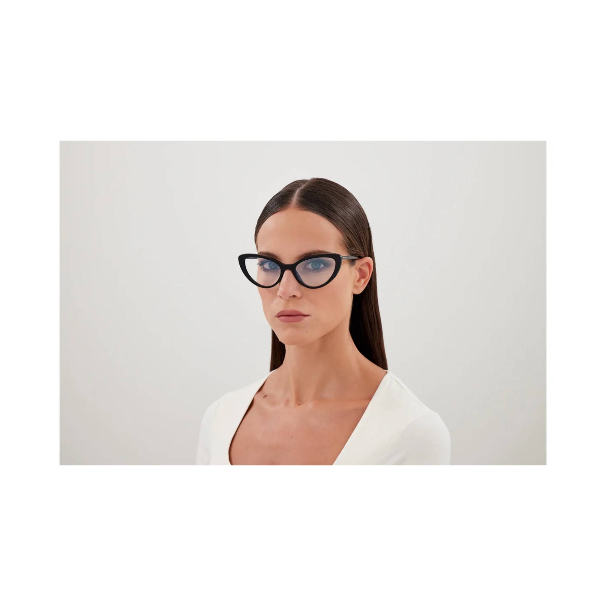 SAİNT LAURENT 777 001 55 Siyah Kadın Mavi Filtreli Gözlük - 2