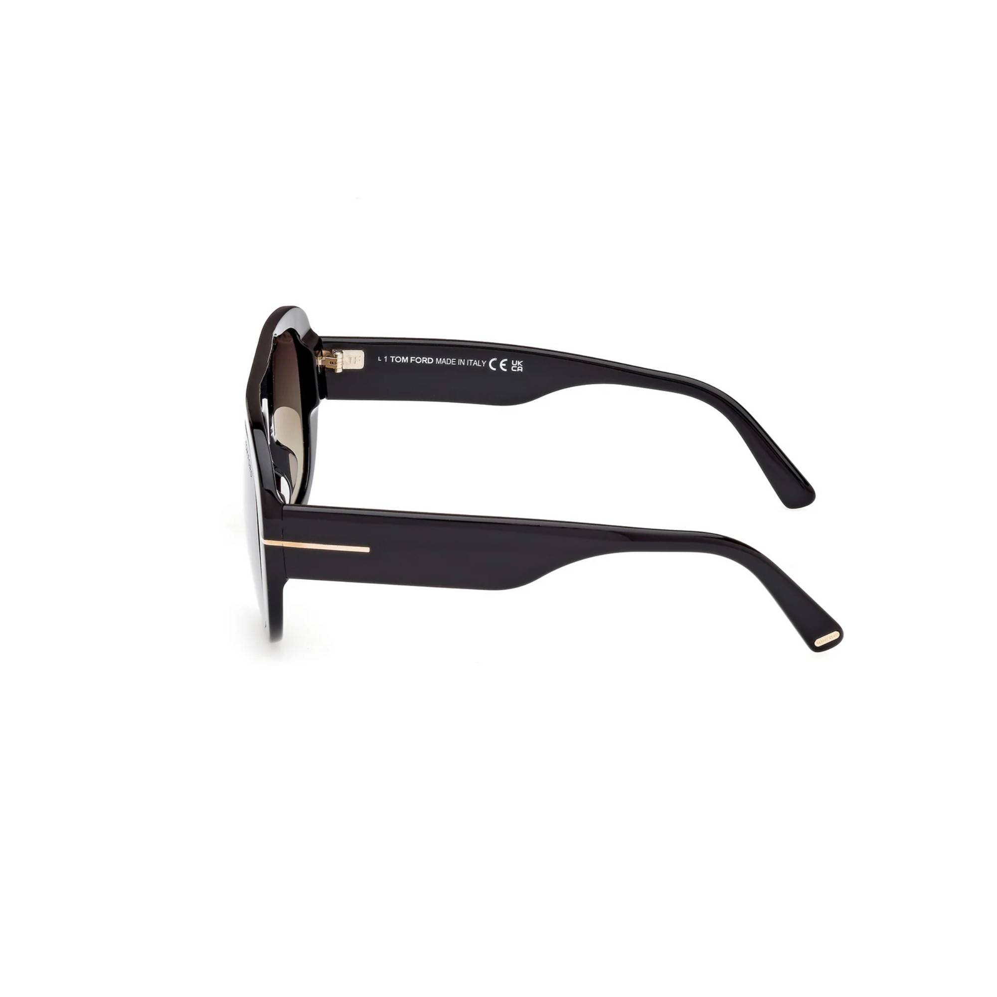 TOMFORD 1078 01G 55 Siyah Unisex Güneş Gözlüğü - 3