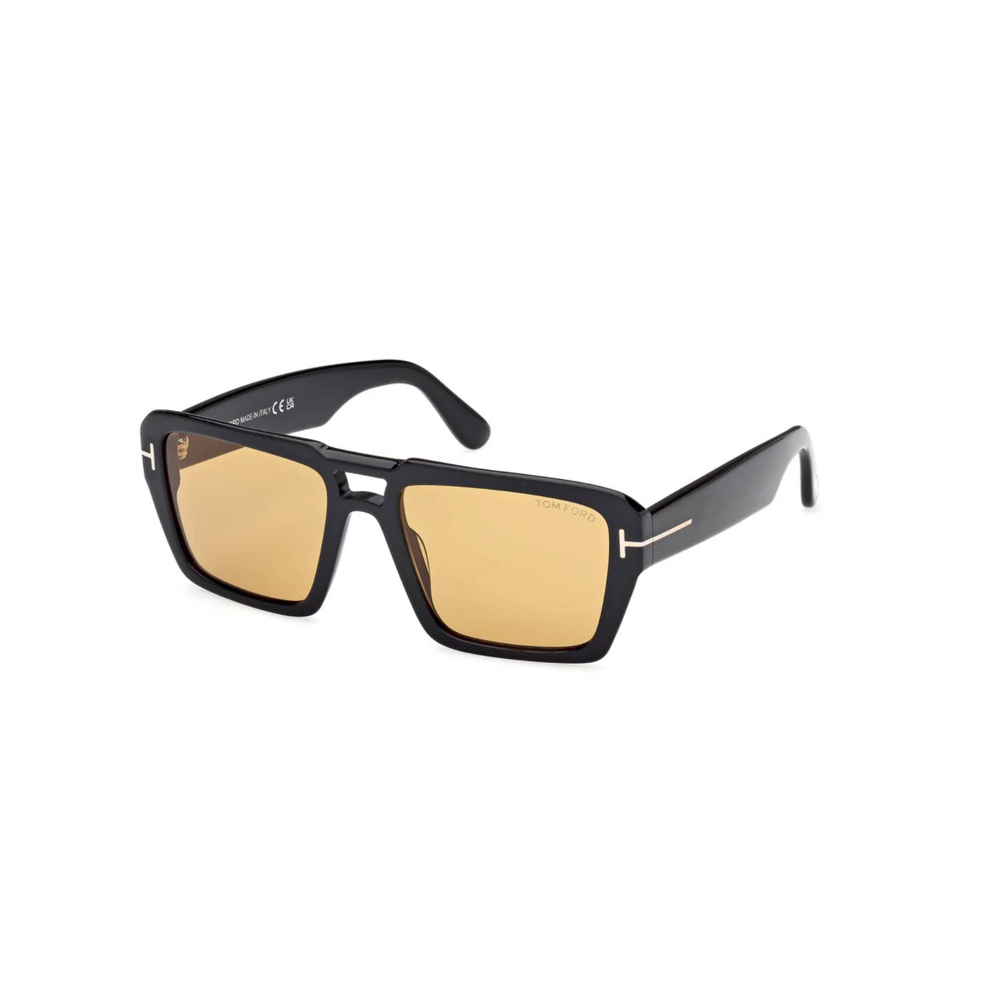TOMFORD 1153 01E 56 Siyah Unisex Güneş Gözlüğü - 1