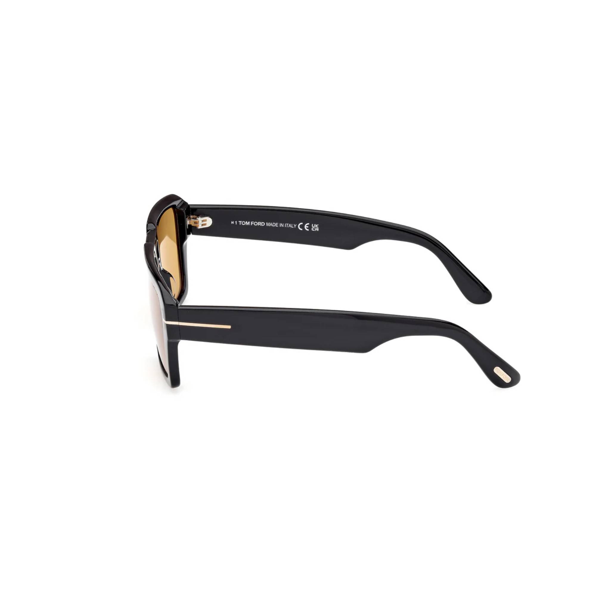 TOMFORD 1153 01E 56 Siyah Unisex Güneş Gözlüğü - 3