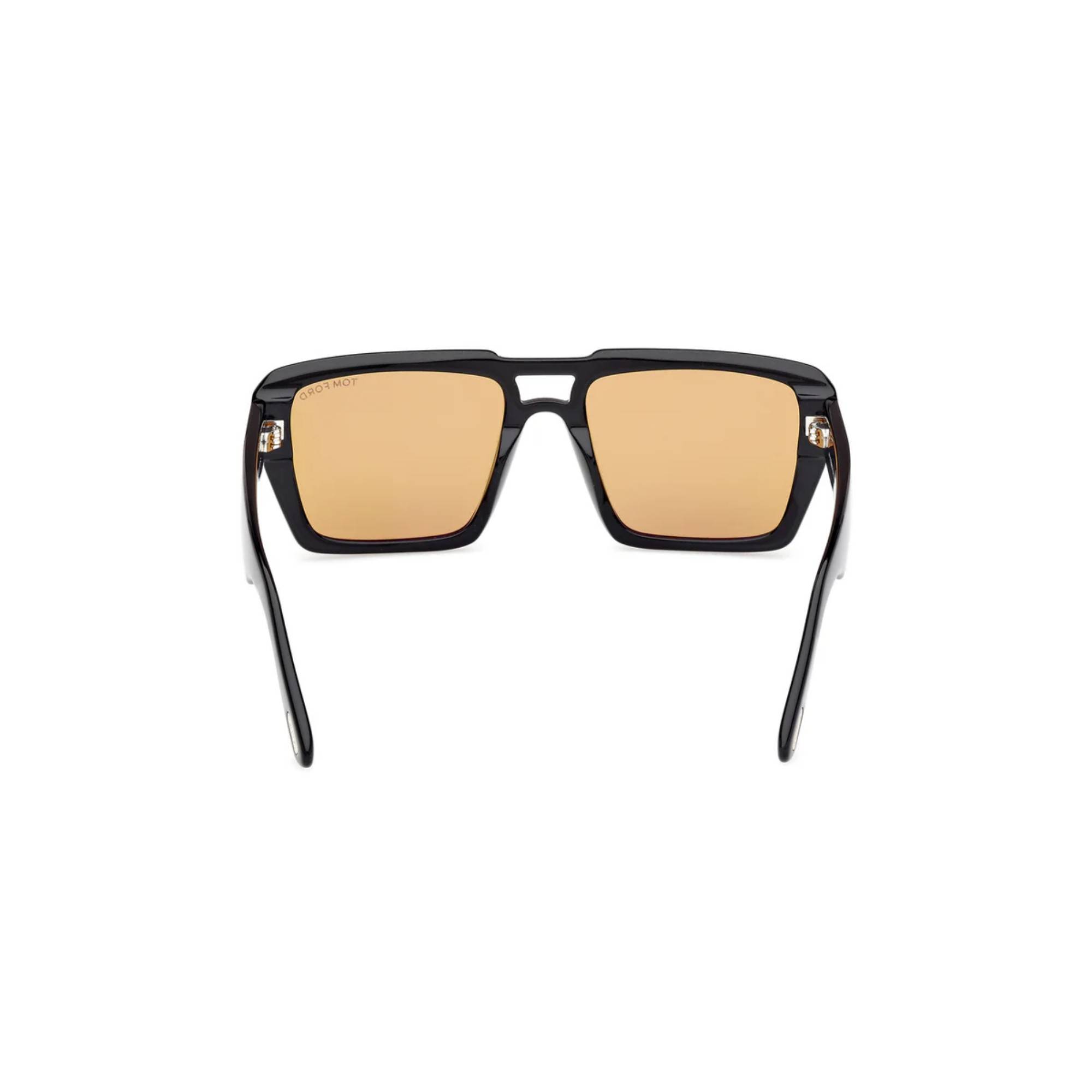 TOMFORD 1153 01E 56 Siyah Unisex Güneş Gözlüğü - 4