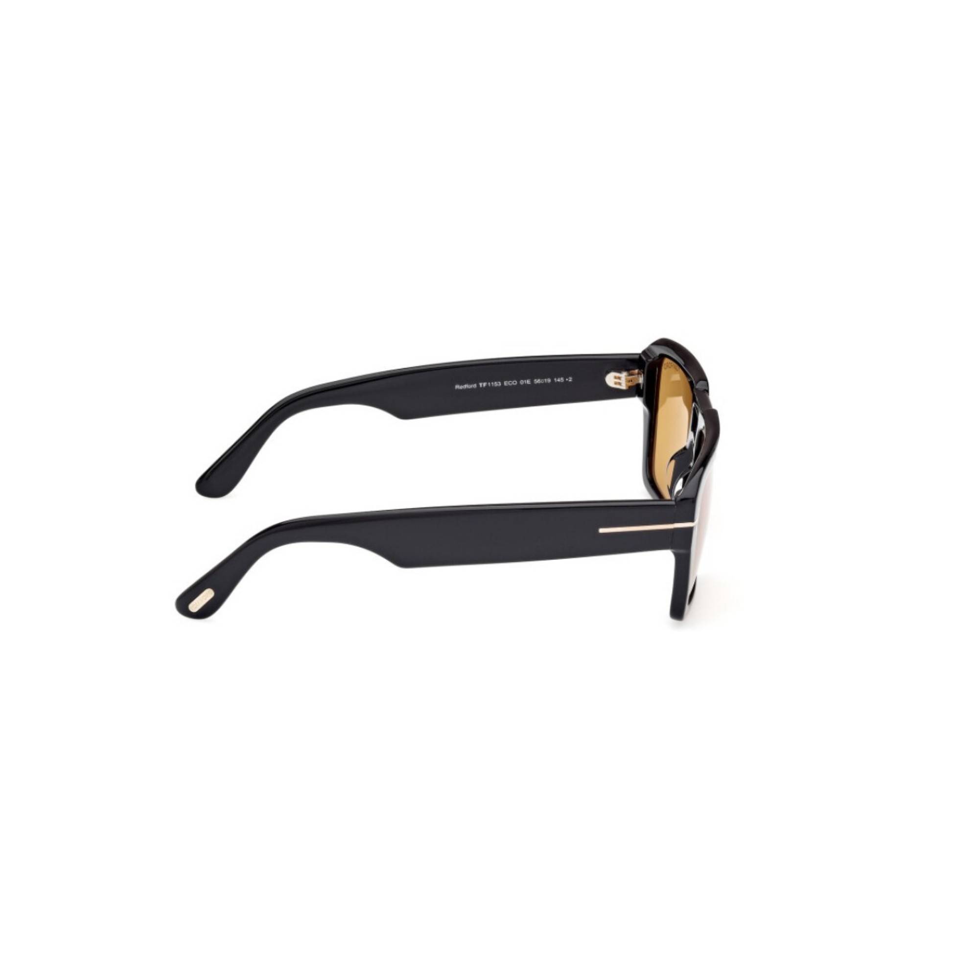 TOMFORD 1153 01E 56 Siyah Unisex Güneş Gözlüğü - 7