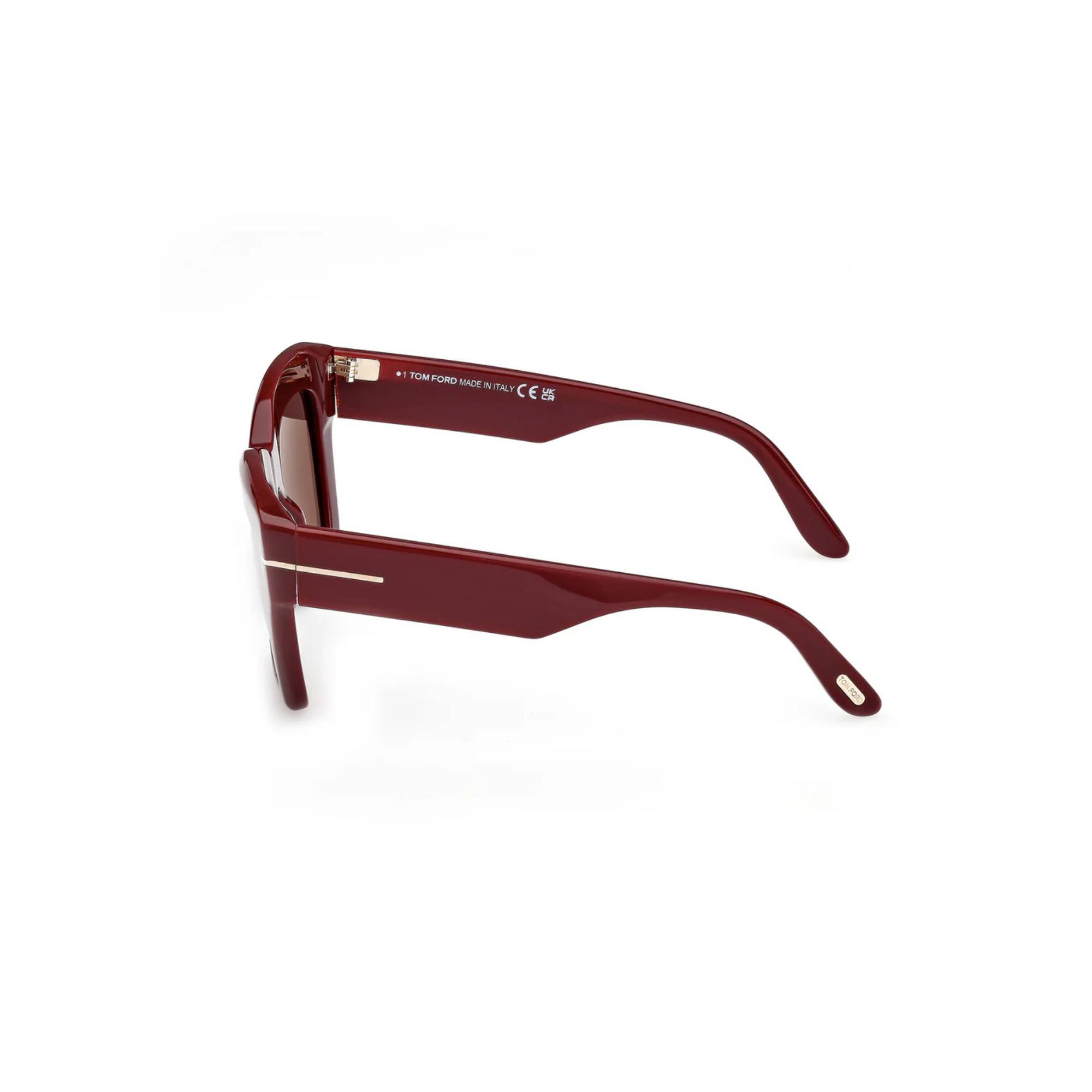 TOMFORD 1191 69E 52 Bordo Kadın Güneş Gözlüğü - 3